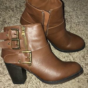 Brown ankle boots